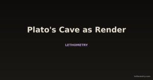Plato's Cave as Render Demonstration: The Allegory Most People Misread